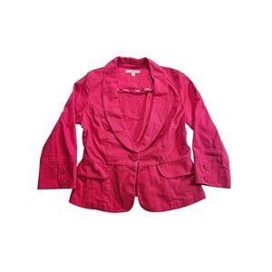 Cabi Style 310 Blazer Womens 8 Pink Career Office Stretch 3/4 Sleeve Jacket